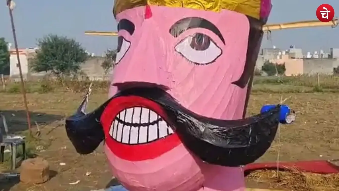 A 65-foot effigy of Ravana